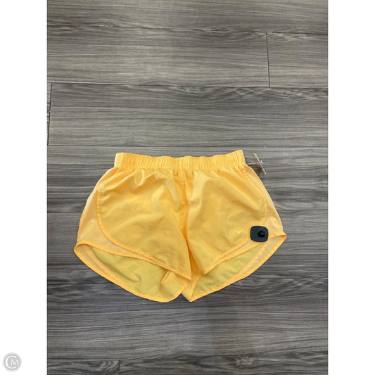 Athletic Shorts By Nike In Yellow, Size: M