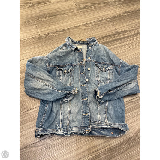 Jacket Denim By American Eagle In Blue Denim, Size: L