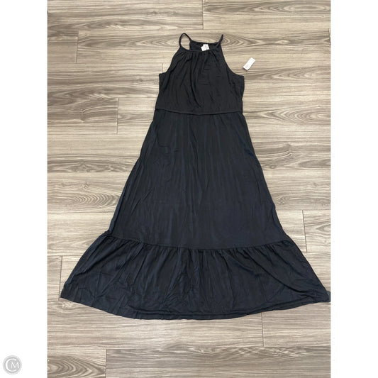 Dress Casual Maxi By Old Navy In Black, Size: L
