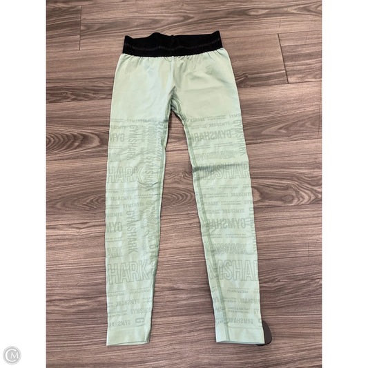 Athletic Leggings By Gym Shark In Green, Size: M