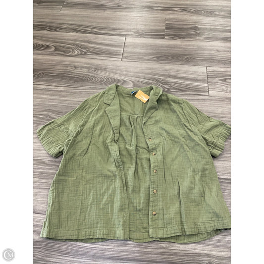Top Short Sleeve Basic By Old Navy In Green, Size: S