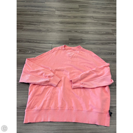 Sweatshirt Crewneck By Aerie In Coral, Size: Xl