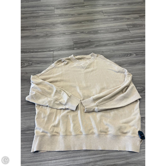 Sweatshirt Crewneck By Aerie In Tan, Size: Xl