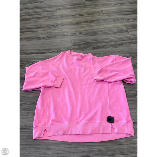 Sweatshirt Crewneck By Aerie In Pink, Size: Xl