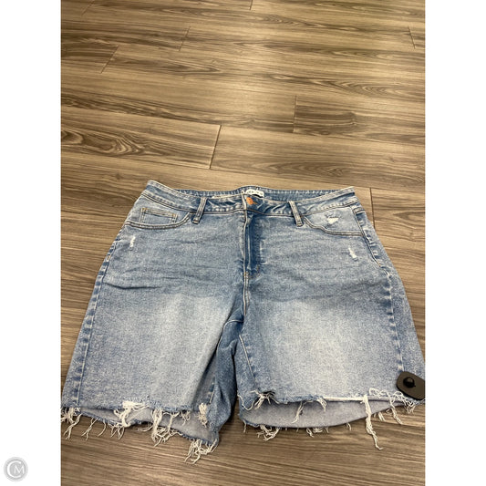 Shorts By Ava & Viv In Blue Denim, Size: 18