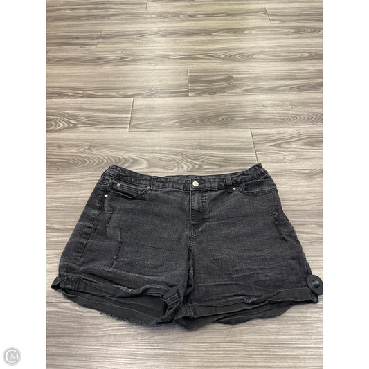 Shorts By Jennifer Lopez In Black Denim, Size: 16