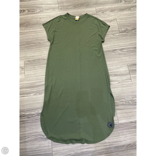 Dress Casual Maxi By Time And Tru In Green, Size: Xxl