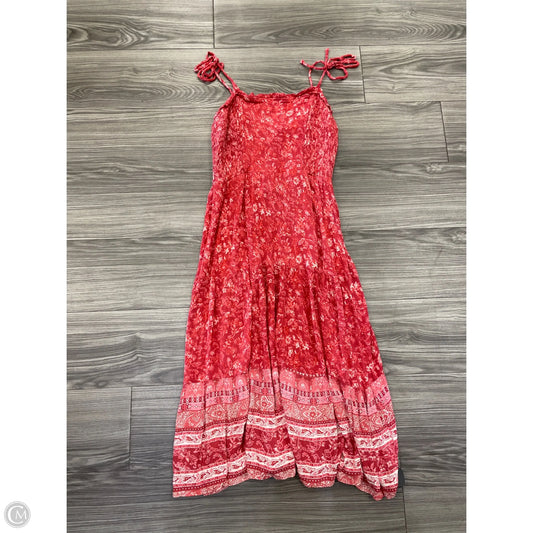Dress Casual Midi By Knox Rose In Red, Size: M