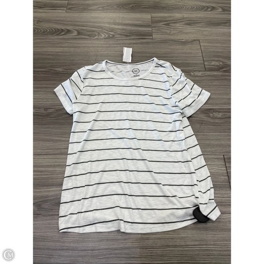 Top Short Sleeve By Maurices In Striped Pattern, Size: Xl