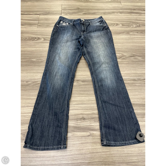 Jeans Boot Cut By Earl Jean In Blue Denim, Size: 12