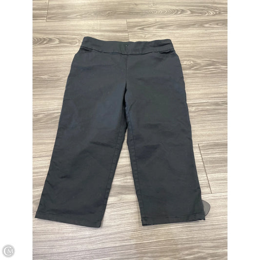 Capris By Croft And Barrow In Black, Size: 12