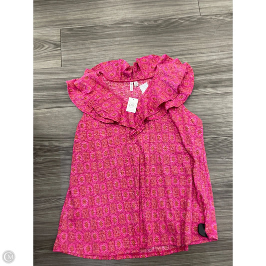 Top Short Sleeve By Cato In Pink, Size: 18