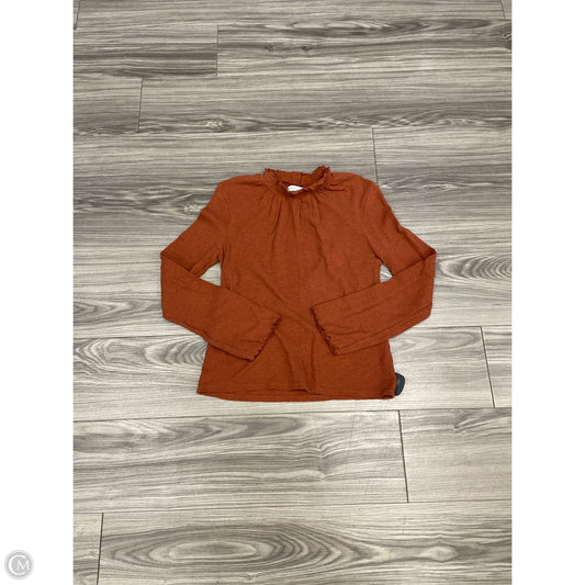 Top Long Sleeve By Madewell In Copper, Size: Xs