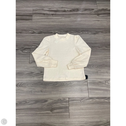 Top Long Sleeve By Madewell In Tan, Size: Xs