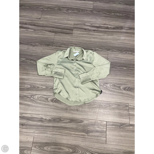 Top Long Sleeve By Abercrombie And Fitch In Green, Size: Xs