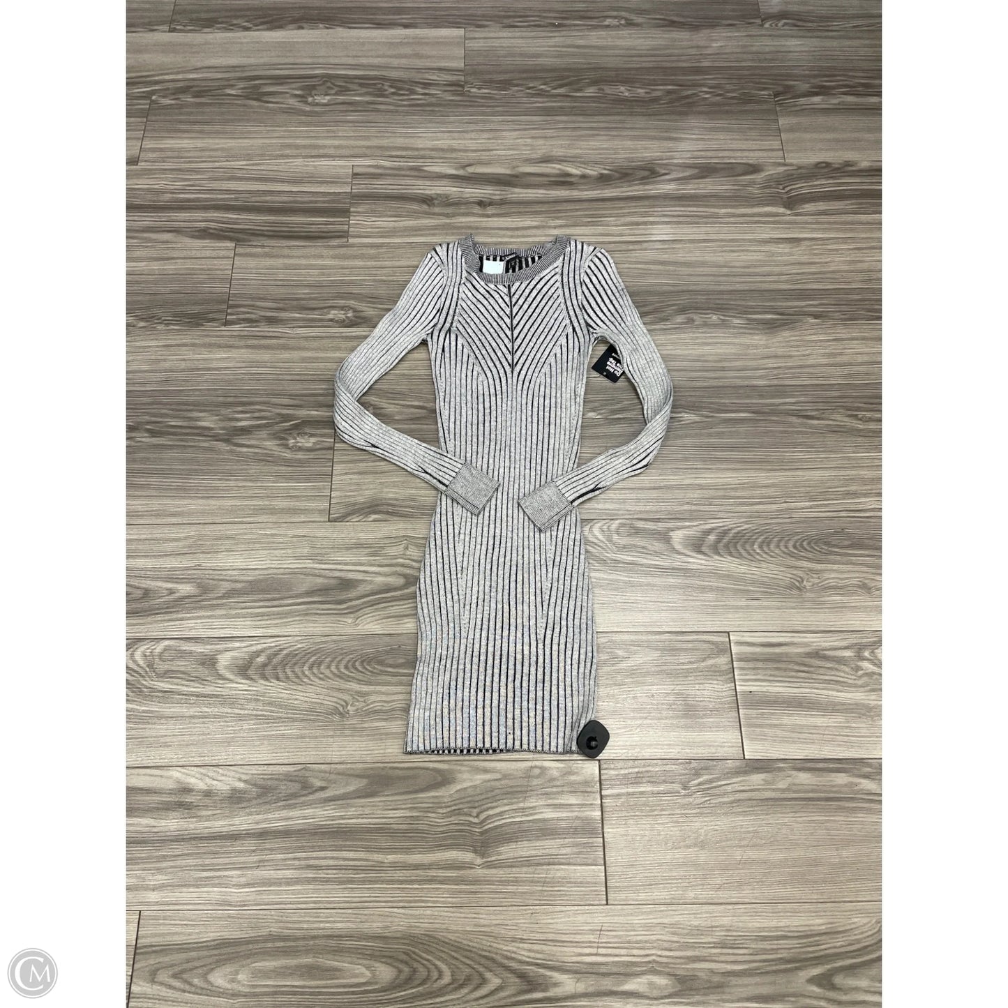 Dress Sweater By Express In Black & Grey, Size: Xs