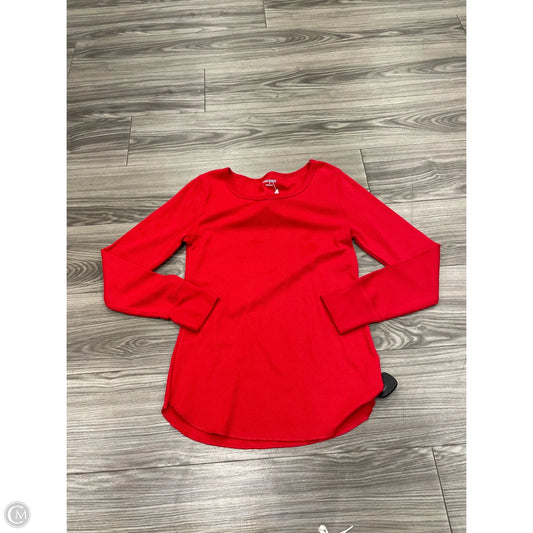 Top Long Sleeve By Old Navy In Red, Size: M