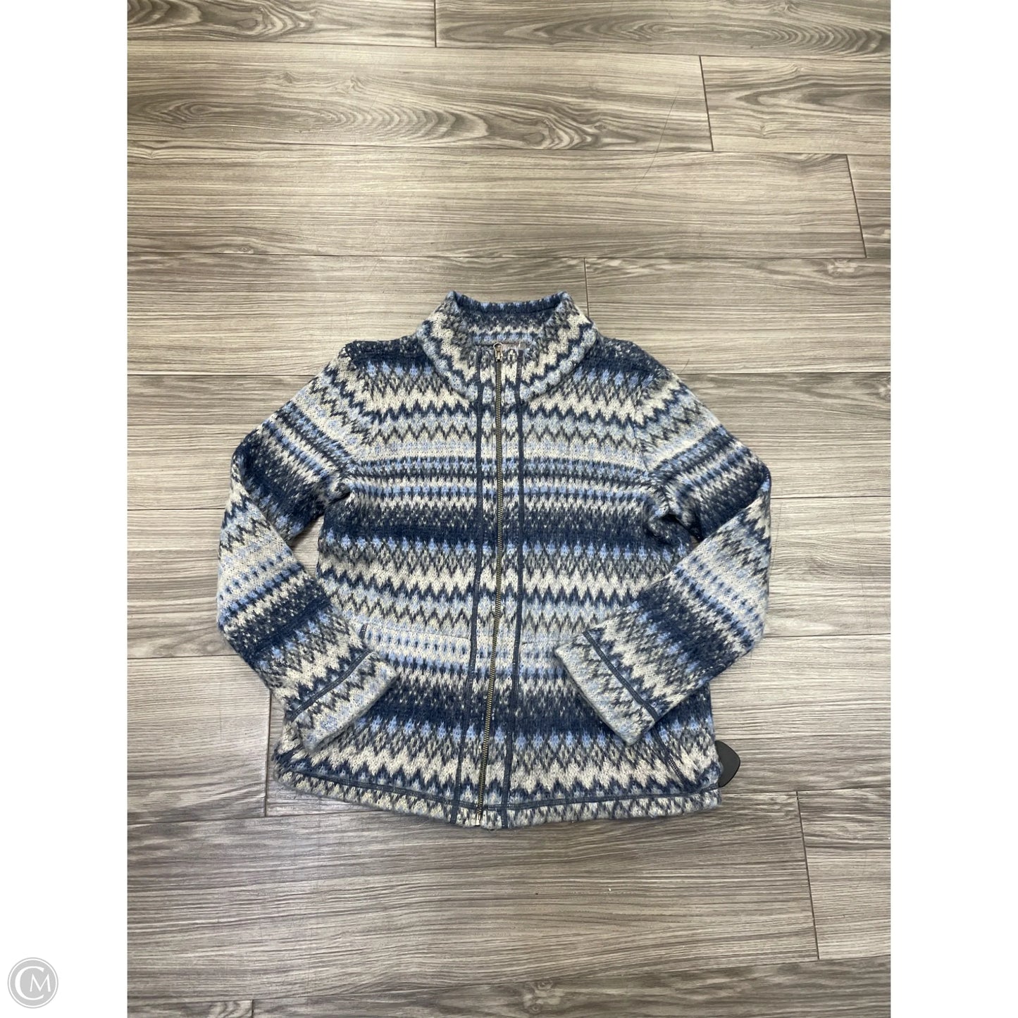 Jacket Other By J. Jill In Blue & Cream, Size: S