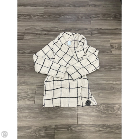 Coat Peacoat By Clothes Mentor In Black & Cream, Size: M