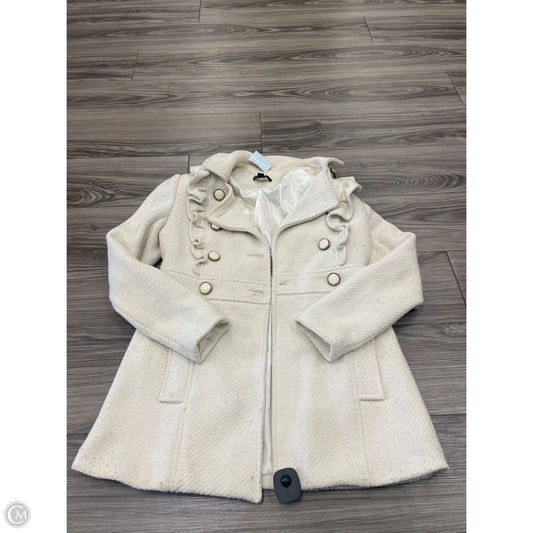 Coat Peacoat By Rampage In Cream, Size: M