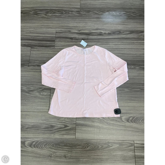 Top Long Sleeve By Croft And Barrow In Pink, Size: Xl