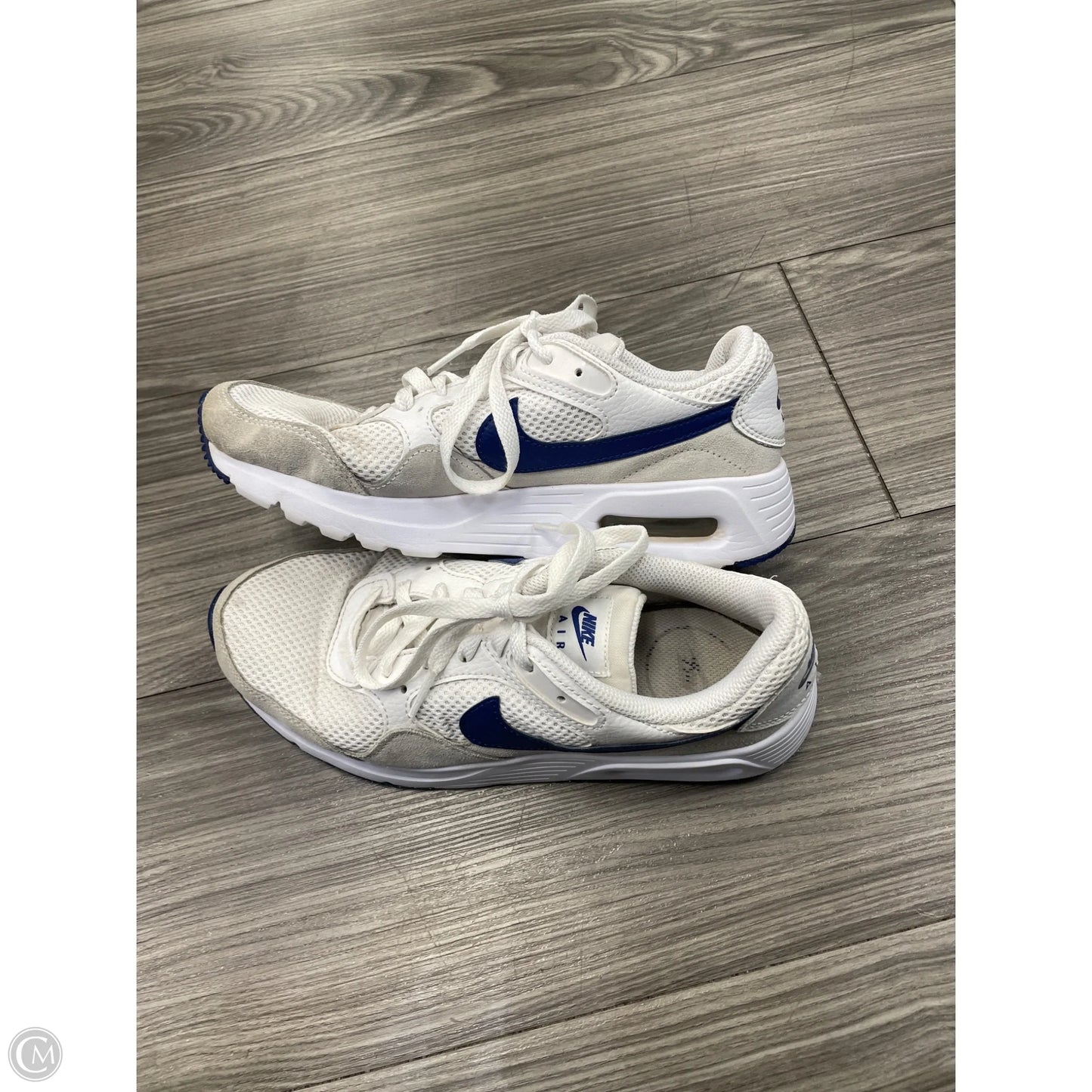 Shoes Athletic By Nike In Blue Denim, Size: 8