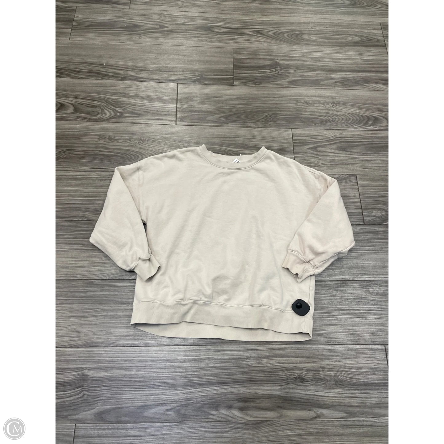 Sweatshirt Crewneck By Old Navy In Tan, Size: S