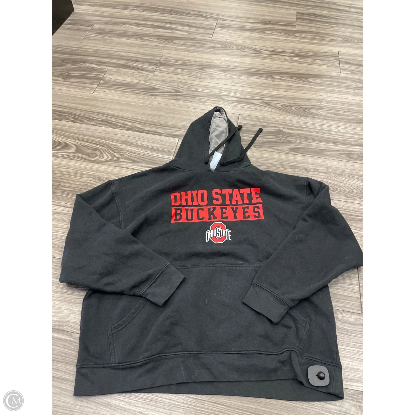 Sweatshirt Hoodie By Clothes Mentor In Black, Size: Xxl