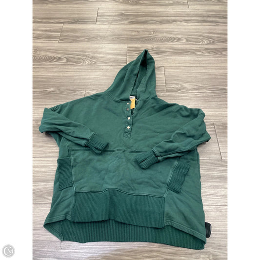 Sweatshirt Hoodie By Bucketlist In Green, Size: M