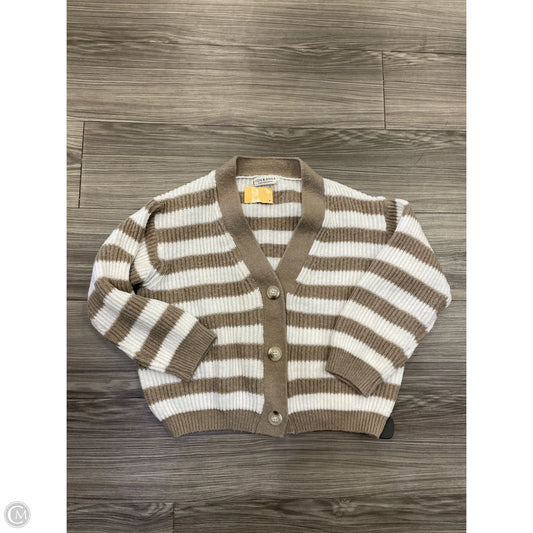 Cardigan By Jon And Anna In Brown & Cream, Size: L