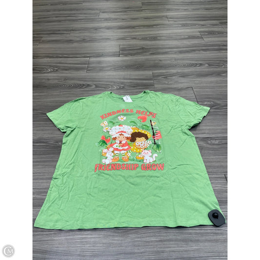 Top Short Sleeve By Clothes Mentor In Green, Size: Xxl