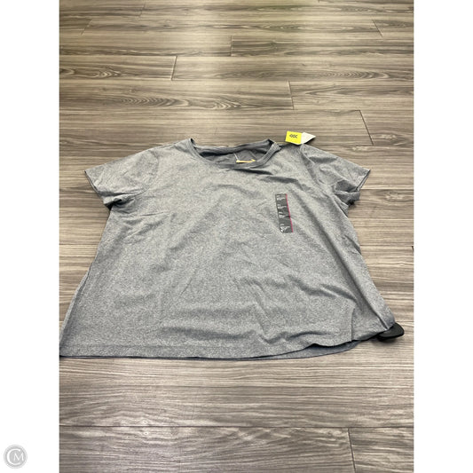 Athletic Top Short Sleeve By All In Motion In Grey, Size: Xxl