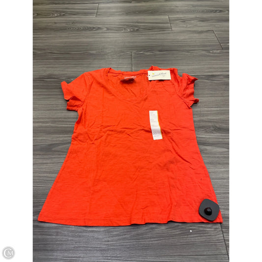 Top Short Sleeve By Universal Thread In Orange, Size: S