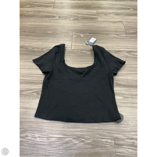 Top Short Sleeve By Universal Thread In Black, Size: L