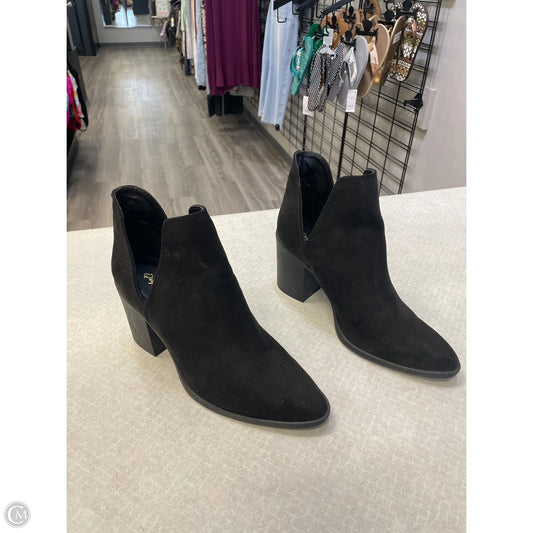 Boots Ankle Heels By Qupid In Black, Size: 8