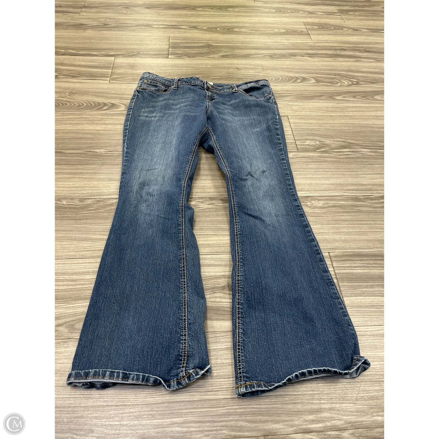 Jeans Boot Cut By So In Blue, Size: 1x