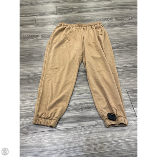 Lounge Set Pants By Dsg Outerwear In Tan, Size: L