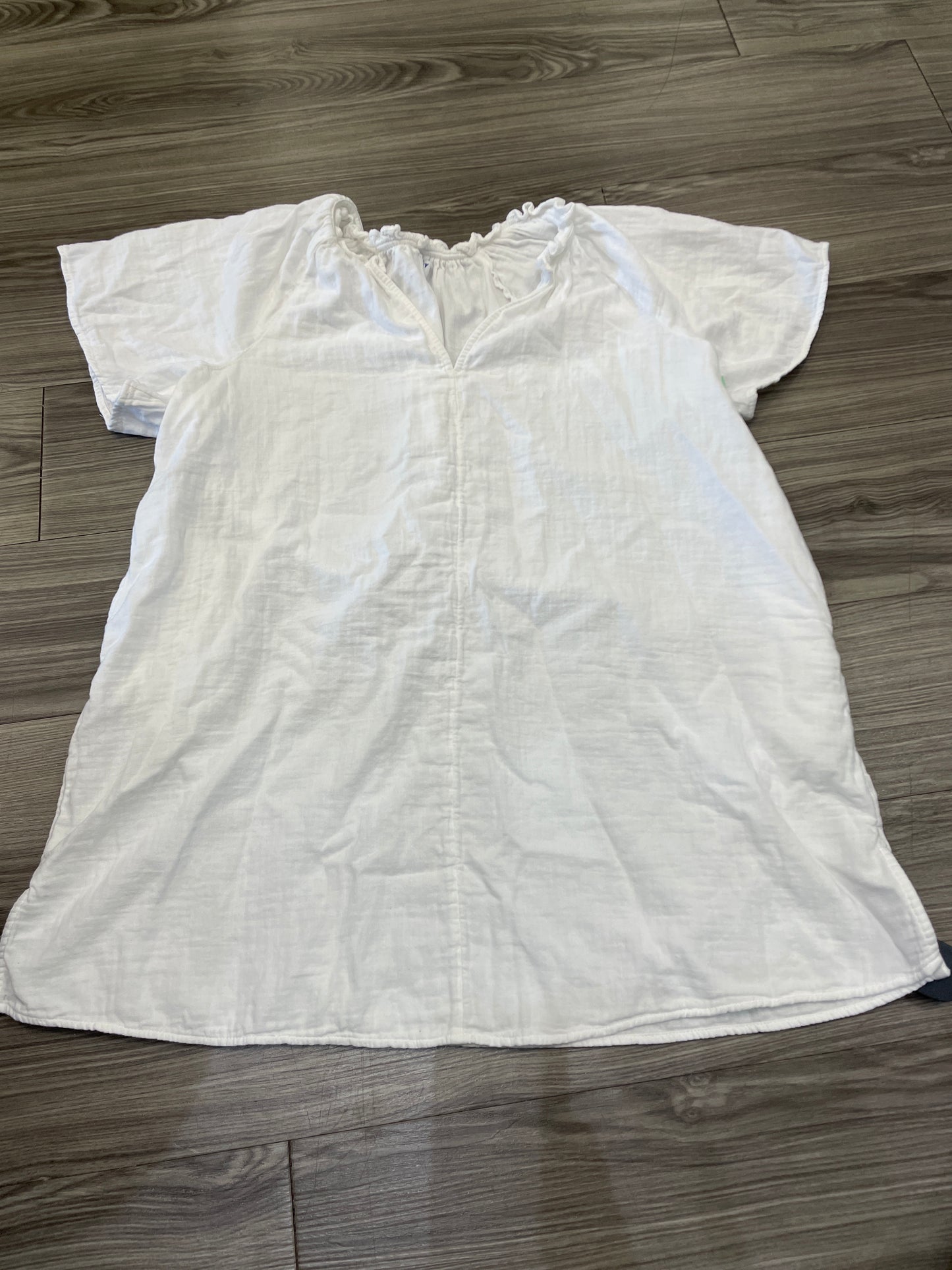 White Dress Casual Short Old Navy, Size Xl