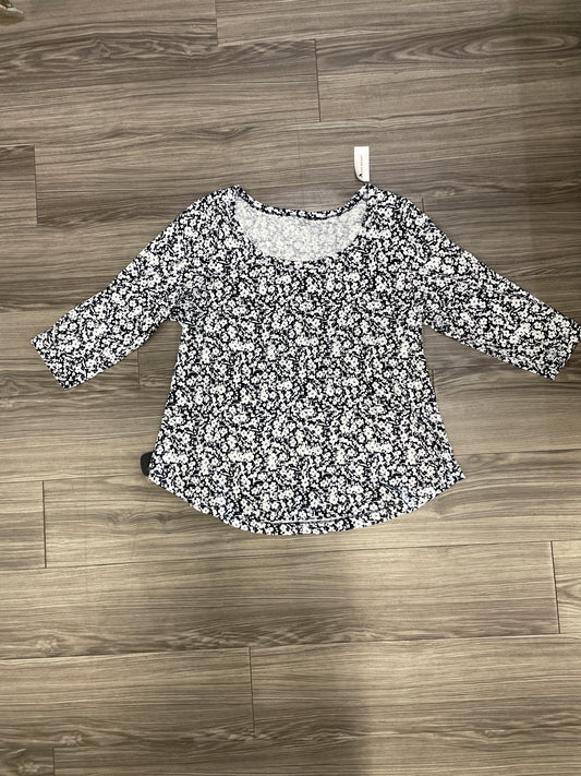 Navy Top Long Sleeve Lane Bryant, Size Xl