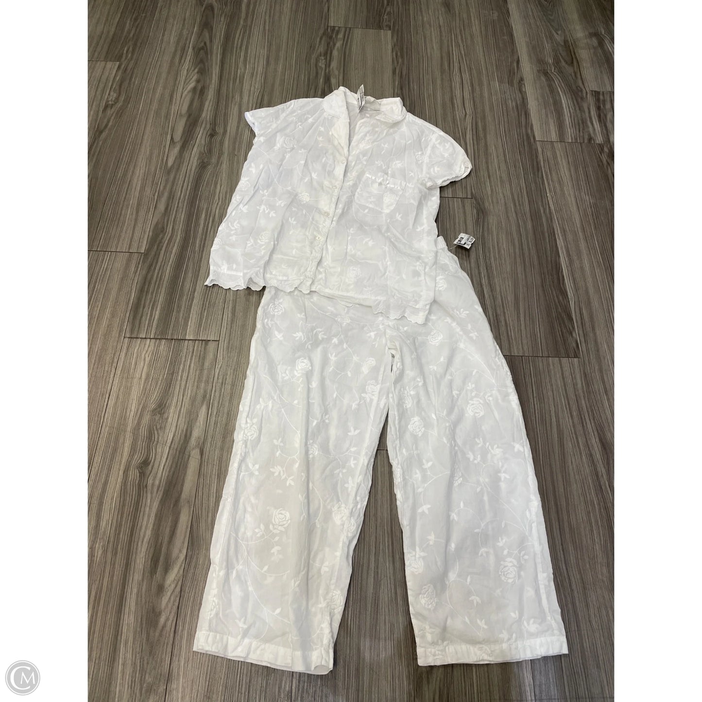Pants Set 2pc By Charter Club In White, Size: S