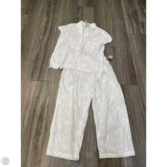 Pants Set 2pc By Charter Club In White, Size: S