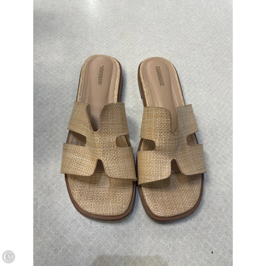 Sandals Flip Flops By Cushionaire In Tan, Size: 9