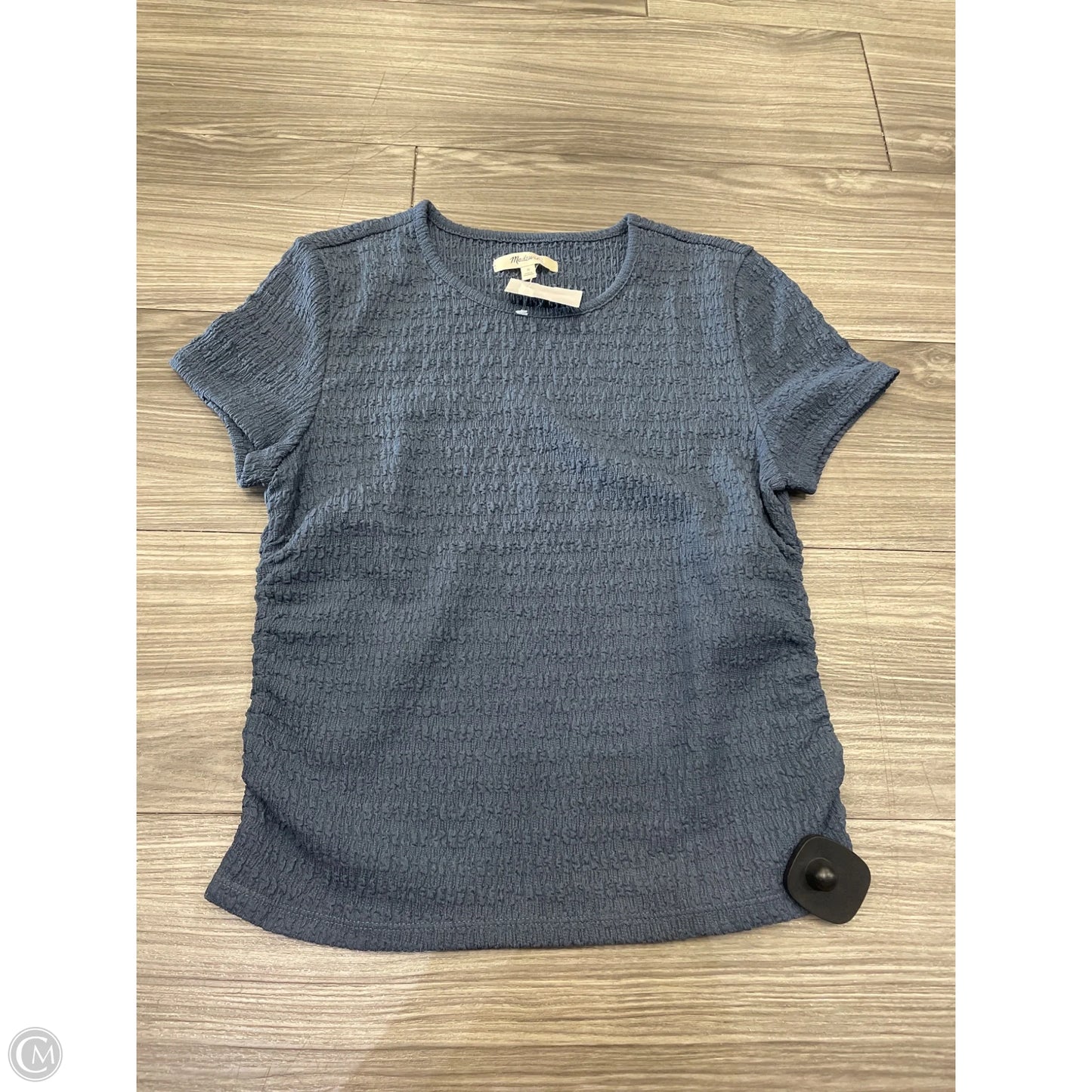 Top Short Sleeve By Madewell In Blue, Size: M