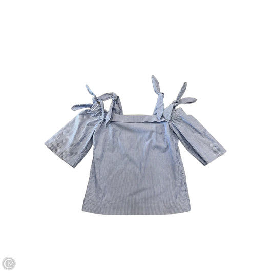 Top Short Sleeve By Banana Republic In Striped Pattern, Size: Xs