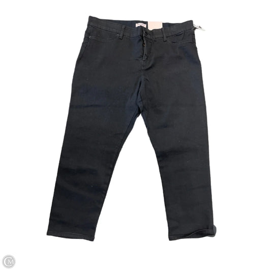 Jeans Cropped By Juicy Couture In Black, Size: 16