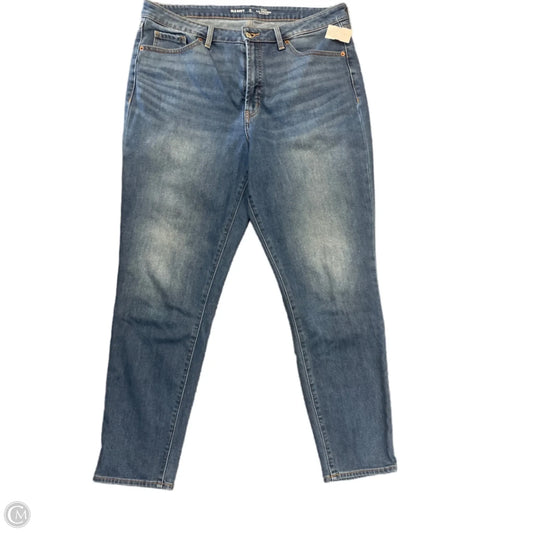 Jeans Straight By Old Navy In Blue Denim, Size: 16l