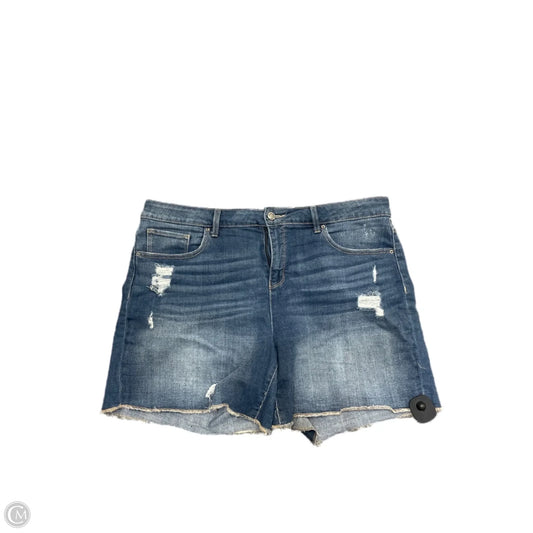 Shorts By Time And Tru In Blue Denim, Size: 18