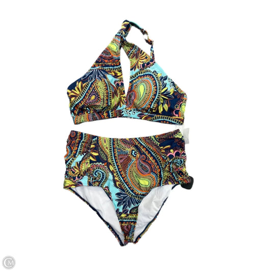Swimsuit 2pc By Cmc In Multi-colored, Size: Xl