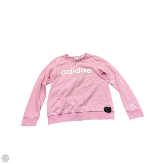 Sweatshirt Crewneck By Adidas In Pink, Size: M
