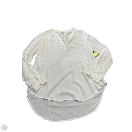 Blouse Long Sleeve By Beachlunchlounge In White, Size: M
